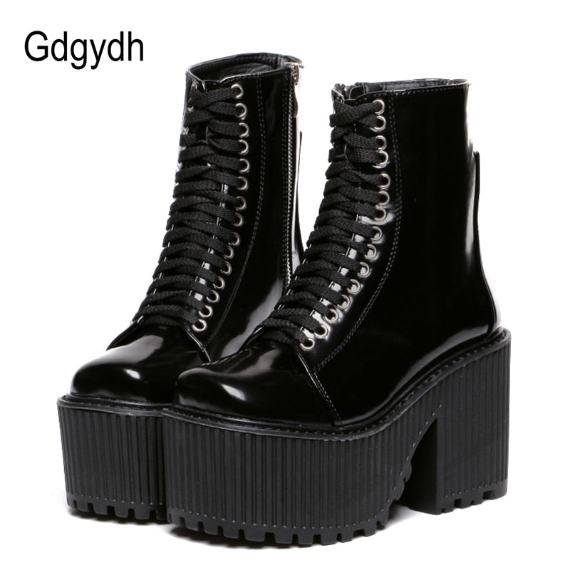 Gdgydh Fashion Ankle Boots For Women Platform Shoes