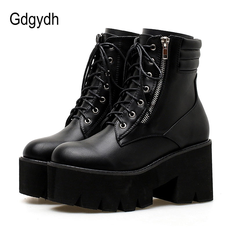 Gdgydh Wholesale Autumn Ankle Boots For Women Motorcycle Boots