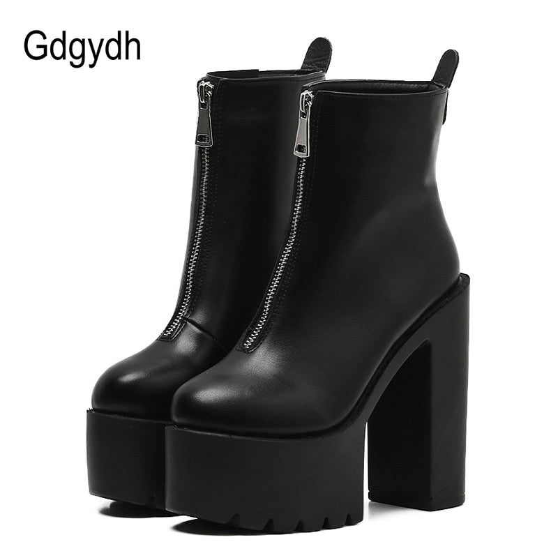 Gdgydh 2019 Fashion Autumn Women Ankle Boots